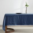 thumbnail image 1 of Mantel EVERLY 100% lino puro rectangular de 152 x 274 cm, color azul marino, 1 of 8