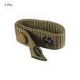 thumbnail image 3 of Unique Bargains Belt Keeper, Nylon Webbing Loop Holder with Double Snaps Belt Security Fixing, Khaki 4 Pack, 3 of 6