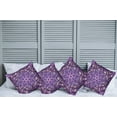 thumbnail image 6 of Ambesonne Vintage Throw Pillow Cover 4 Pack, Mandala Motif Illustration, 20", Lavender Violet White, 6 of 6