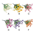 thumbnail image 4 of Flores artificiales Naiovety Ramo de crisantemo salvaje Rosa roja, 4 of 6
