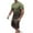 Army Green, variant on Enjoytime Mens 2 Piece Short Set Gradient Crewneck Pullover Tops Pants Matching Sets Causal Workout Plus Size Outfits