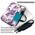 thumbnail image 3 of YFYANG 15.6 inch Universal Laptop Bag Oxford Cloth Laptop Sleeve, Multi-functional Vintage Purple Floral Pattern Notebook Computer Messenger Bag Handbag, 3 of 8