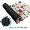 thumbnail image 6 of Long Mouse Pads for Desk,Pioneer Flower Floral Print Pattern Desk Mats on Top Of Desks, Desk Mouse Pad Extra Large with 3mm Non-Slip Base and Stitched Edge for Gaming,Office,Work,Home 31.5"x15.7", 6 of 6