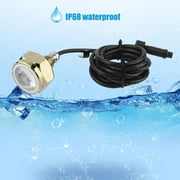 CNMODLE Waterproof 27W 12-24V RGB 9LEDs Boat Underwater Drain Plug Light Fishing Lamp Controller Fountain Pool Pond Lamps