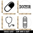 thumbnail image 2 of Medical Doctor MD Stethoscope Bandage Pill Rubber Stamp Set for Scrapbooking Crafting Stamping - Small 3/4 Inch, 2 of 7