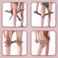 thumbnail image 4 of Correa de soporte para tendón rotuliano, absorbente de sudor, ajustable, a prueba de golpes, transpirable, cómodo, Protector de almohadilla para , Rosado shamjiam rodillera deportiva, 4 of 9