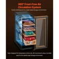 thumbnail image 3 of KFFKFF Electric Humidor Cabinet, 33L Capacity, Holds Up to 250 Cigars with Temperature Control, Spanish Cedar Shelves & Drawers, Mechanical Hygrometer, 4-Tier Design, Ideal for Home Use, 3 of 9