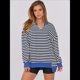 thumbnail image 5 of Sudaderas Oversize para Mujer, Túnicas de Larga con Cuello en V, Jersey Holgado, Atuendo de Otoño 2025. y Negro XL, 5 of 7