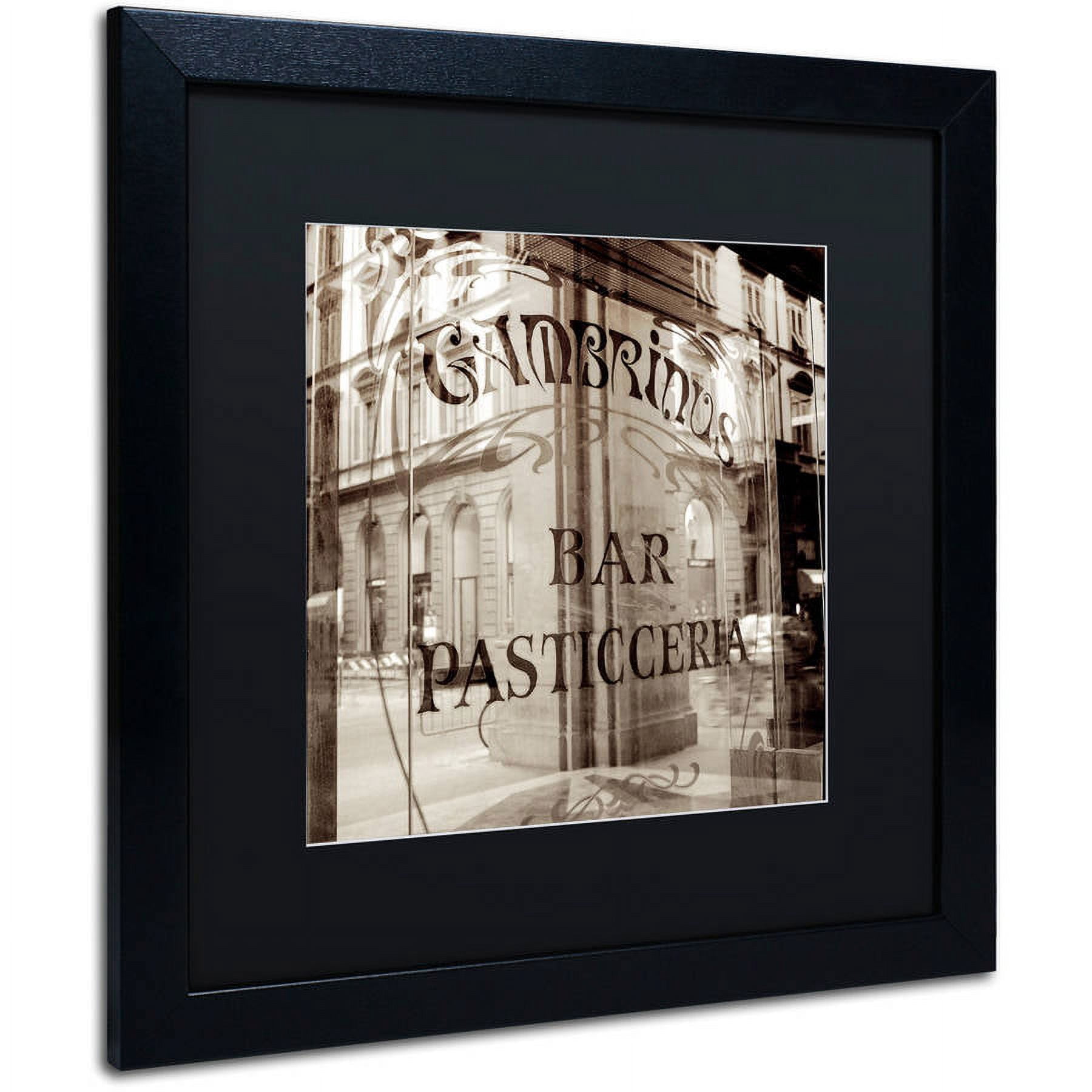 Trademark Fine Art "Firenze V" Canvas Art by Alan Blaustein, Black Matte, Black Frame