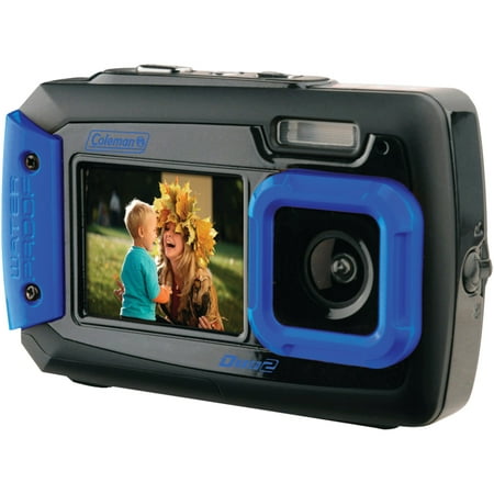 Coleman 2V9WP-BL 20.0-Megapixel Duo2 Dual-Screen Waterproof Digital Camera