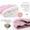 thumbnail image 4 of Baby Girl Winter Hat Cute Bow Infant Beanie Warm Knitted Hats for Toddler Kids Girls 0-6 Years (Purple,S), 4 of 6
