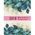 thumbnail image 1 of 2019 Weekly Planner: Schedule Organizer Beautiful Pavo Real Floral Background Design Cover Monthly and Weekly Calendar to Do List Top Goal, 1 of 1