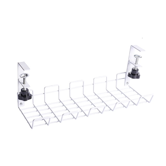 Under Desk Wire Organizer, Under Table Cable Management, Sturdy Construction for Cord Organizer, Multi-scenario Use Under Desk Cable Rack, Under Desk Cable Management for Home and Office