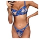 thumbnail image 1 of Gibobby Ropa interior mujer sexy Conjunto de lencería sexy para mujer con liguero, brasier de encaje y bragas conjunto de tirantes exóticos(Azul, XG), 1 of 5