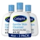 thumbnail image 1 of Face Wash by CETAPHIL, Hydrating Gentle Skin Cleanser for Dry to Normal Sensitive Skin, NEW 4 oz 3 Pack, Fragrance Free, Soap Free and Non-Foaming, 1 of 11