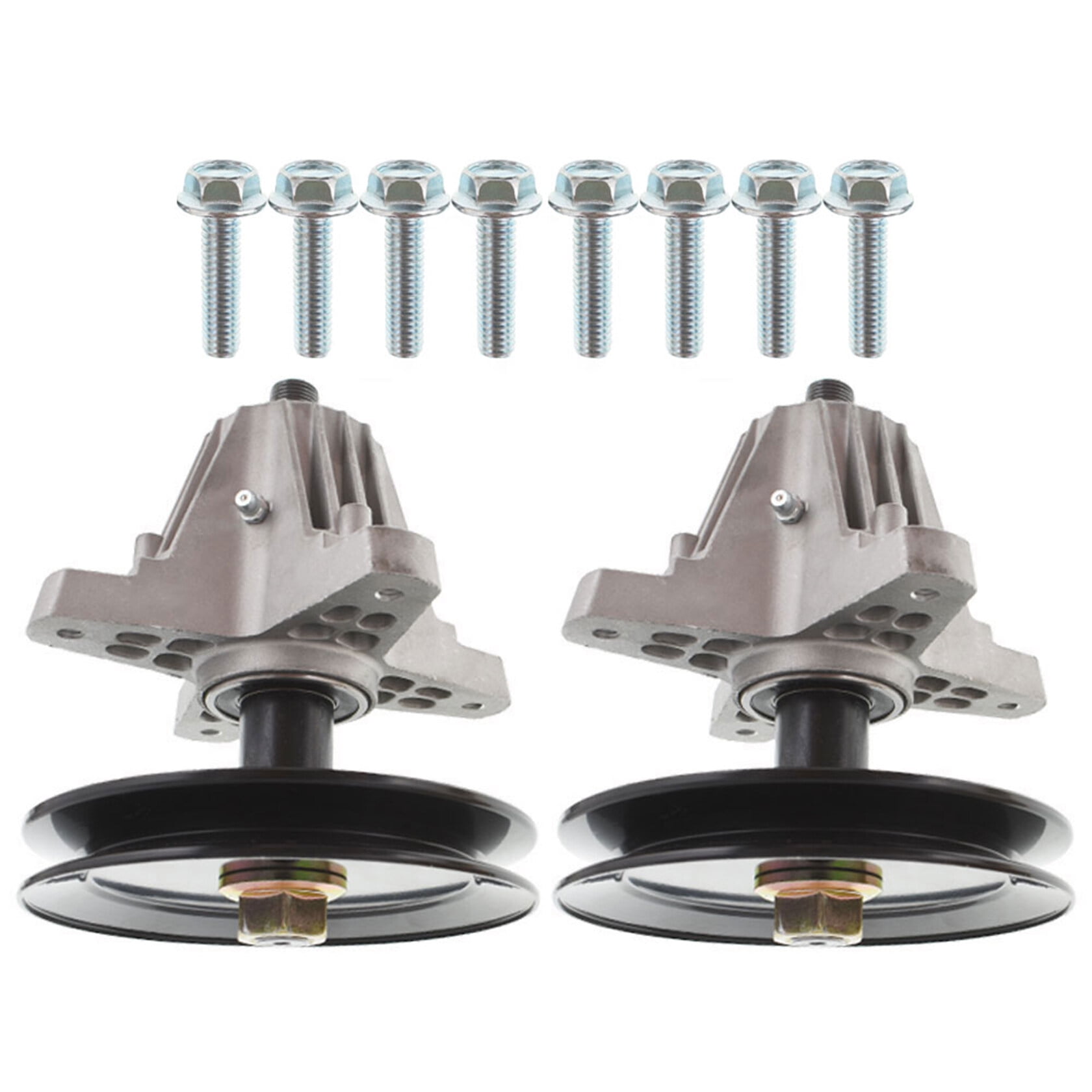 munirater 2-Pack 918-06991 Spindle Assembly W/Pulley Bolt Replacement for Troy Bilt MTD 42In Deck Lawn Mower Replaces 918-06991 618-06991