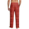 thumbnail image 4 of Drmagiyhm Mens Flannel Pajama Pants Funny Christmas Print Lounge Pants Autumn Big and Tall Pj Pants Cotton Sleep Pants Wide-Leg Elastic Waist Plaid Holiday Pants XL, 4 of 5