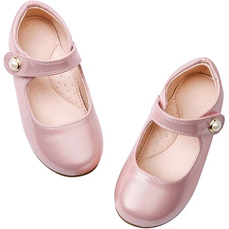 

Girls Mary Jane Flats Slip-on Party Dress Shoes for Kids