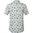 thumbnail image 2 of SSLR Mens Casual Button Down Shirts Printed Short Sleeve Shirts, 2 of 5