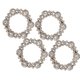 thumbnail image 3 of 4 Uds. De decoración de zapatos con flores de aleación de hierro y Zinc, clip redondo para zapatos con flores brillantes a la moda, 3 of 5