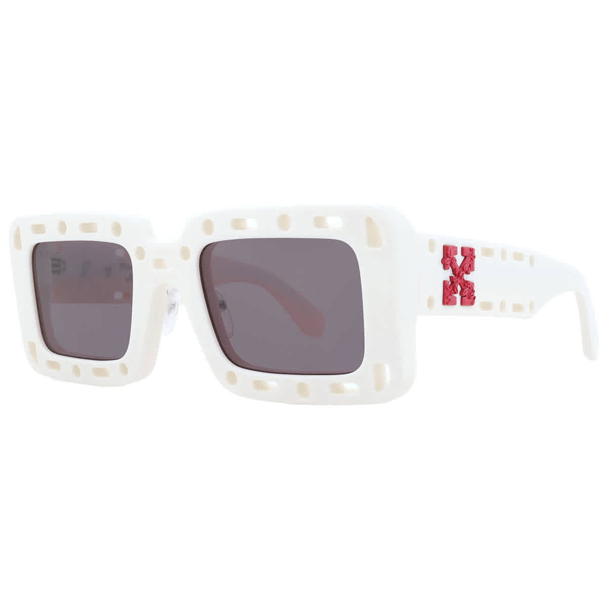 新品未使用 OFF-WHITE Carrara SUNGLASSES Tor Off-White Carrara Grey Rectangular Unisex Sunglasses OERI019 0107
