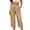 *Khaki, variant on VBVC Women's High Waisted Cropped Pants , Summer Business Straight Trousers For Women , Ladies' Pleated Front Work Bottoms with Pockets, Navy , S-2XL