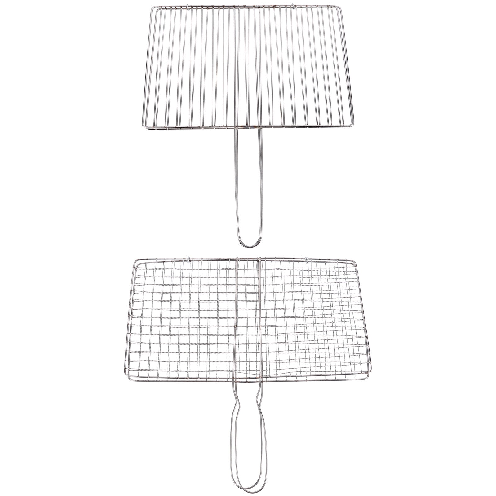 HOMEMAXS 2Pc Grilling Net Stainless Steel Grill Rack Barbecue Mesh