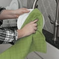 thumbnail image 4 of RITZ Terry Kitchen Towel and Dish Cloth, Set of 3 Towels and 3 Dish Cloths, Fluorite Green, 4 of 6