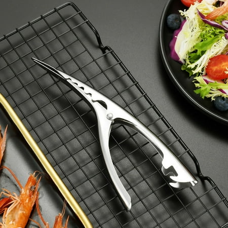

WHAMVOX Stainless Steel Shrimp Peeler Tool for Kitchen Use Compact and 1pc Silver