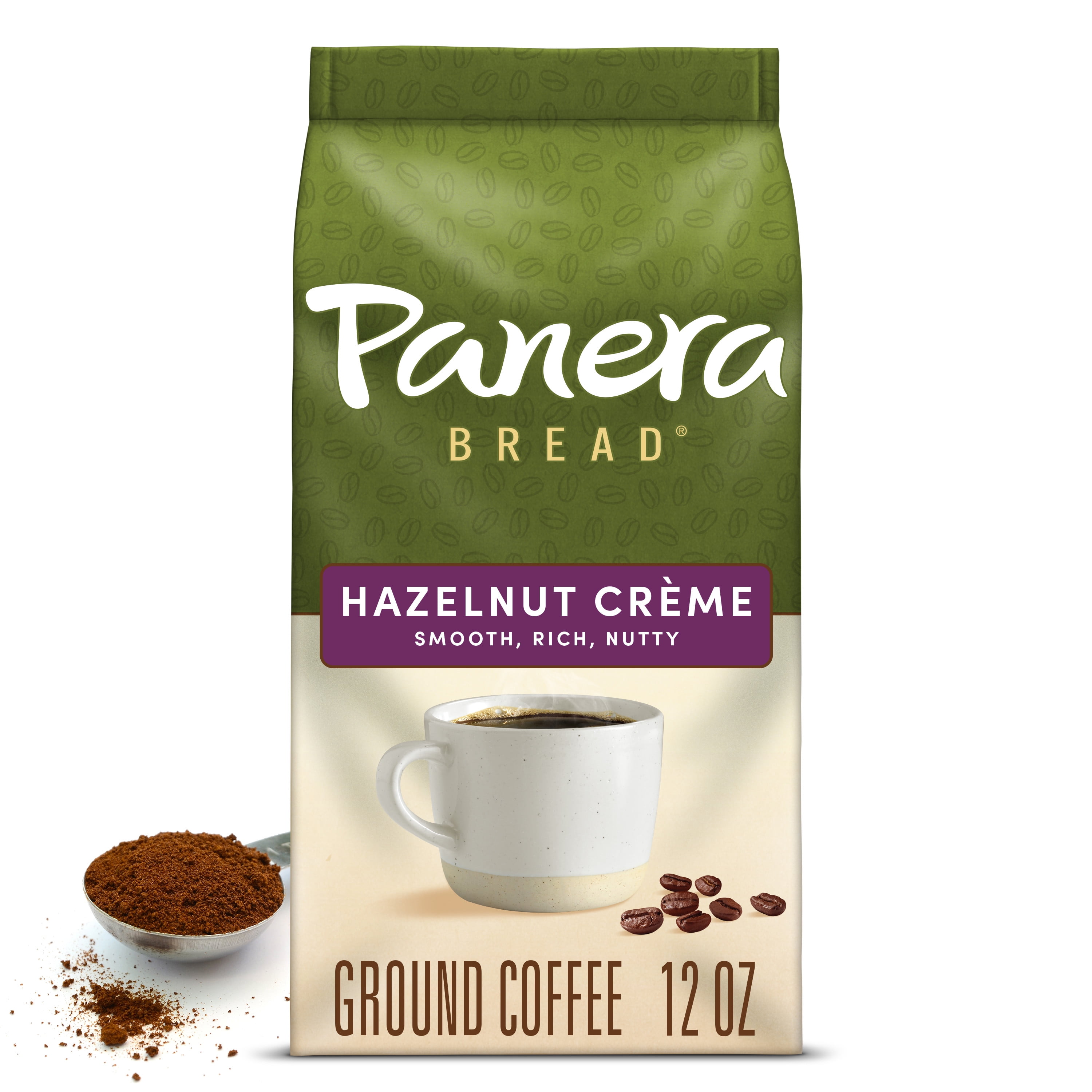 Panera Bread Hazelnut Crème, Flavored Coffee, Ground Coffee, Bagged 12