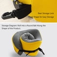 thumbnail image 2 of Almohada en forma de U Irfora Almohada en forma de U Almohada de viaje de espuma viscoelástica Almohada de viaje para el cuello Almohada portátil de espuma viscoelástica con soporte para el Irfora Almohada en forma de U, 2 of 5