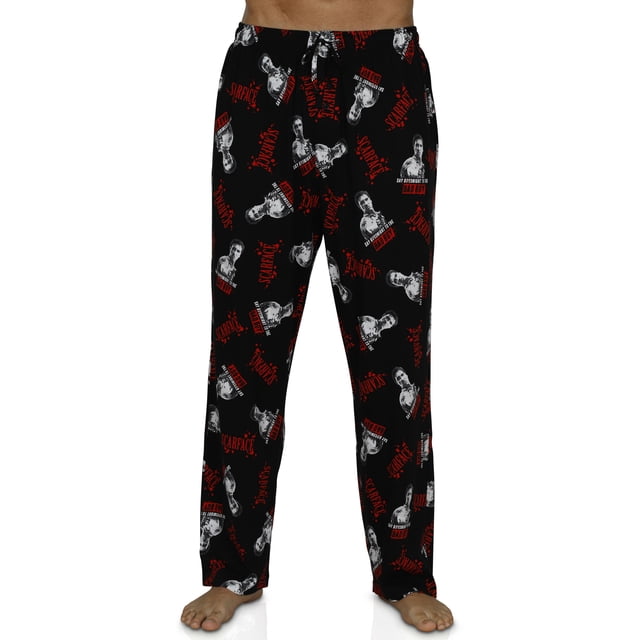 Scarface Tony Montana Mens Pajama Lounge Pants Say Goodnight to the Bad Guy, Size: T M Prestigez MF19607PT