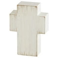 thumbnail image 3 of Bless This Home Distressed White 4 x 3 MDF Decorative Tabletop Cross Sign, 3 of 3