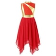 thumbnail image 4 of Moggemol Robe de Prière Liturgique pour Filles Enfants Robe de Chorale d'Église avec Pantalon Grand Robe de Danse Rouge 6, 4 of 7