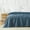 Check Steel Blue, variant on Southshore Fine Living, Inc. Blanket Queen or Full, Oversized Waffle Blanket, White with Blue Check