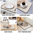 thumbnail image 4 of Coffee Bar Mat Rubber Dish Drying Mat For Kitchen Counter Coffee Mat for Home Bar Gift Kitchen Mat Coffee Bar Accessories Decorative Coffee Shop Chocolate Dish Drying Pad 23.5x15.5in, 4 of 6