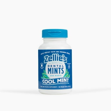 Zellie's Cool Mint Xylitol Mints Jar 250 Ct