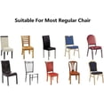 thumbnail image 5 of Dining Room Chair Covers Set of 4, Stretch Spandex Kitchen Chair Covers Removable Washable Parsons Chair Slipcovers Protectors Covers for Dining Room, Party (4Pcs, FlowerE), 5 of 6