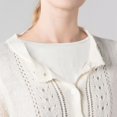 thumbnail image 6 of Women's Solid Color Detachable Collar, Cotton Crew Neck False Collar for Layering, Basic Undershirt Liner for Sweaters and Dresses, Fashion Top Accessory - Beige, 6 of 9