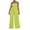 Green, variant on Strapless Jumpsuits for Women Summer Dressy Smocked Tube Top Rompers One Piece Flowy Wide Leg Pants with Pockets