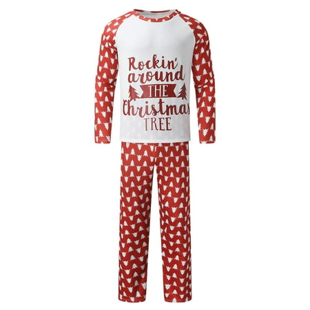 

NECHOLOGY Pajama for Christmas Family Holiday Daddy Sleepwear For Christmas Family Holiday Pajama Pants for Family Suit Hot Pink Medium