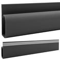 thumbnail image 2 of Large J Channel Adhesive Backed Cable Raceway - Stick Length: 46 Inch - Black - 3 Pack, 2 of 4