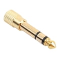 thumbnail image 4 of Adaptador de audio estéreo de 3,5 mm a de 6,35 mm accesorios de herramientas duraderos dorados FLhrweasw  Nuevo, 4 of 6
