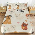 thumbnail image 2 of Duvet Cover Queen Size Cute Dog 3 Pcs Duvet Cover Set Bedding Sets Queen Soft Breathable, 2 of 6