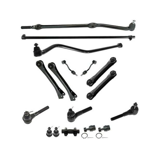 Front Control Arm Ball Joint Tie Rod and Sway Bar Link Kit 17 Piece -  Compatible with 1997 - 2006 Jeep Wrangler 1998 1999 2000 2001 2002 2003  2004 2005 