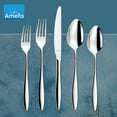 thumbnail image 4 of Amefa Ariane 20-Piece, 18/0 Stainless Steel Flatware Set, Silver, 4 of 7
