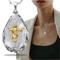 thumbnail image 3 of Collares De Cristal Para Mujer, Collar Con Colgante De Jesús Santo, Collar De Jesús A La Moda, Regalos Para Mamá Y Esposa Yuarrent AP006098-00, 3 of 6