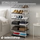 thumbnail image 4 of Rack Multifuncional De 6 Niveles Zapatera Closet Plegable para Calzado Y Prendas De Vestir Estante Organizador Ajustable Armario Multiusos Mueble Rack Apilable Recamara (Gris), 4 of 6