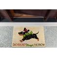 thumbnail image 5 of DII Christmas Animal Lovers Doormat, 17x29", Dachshund Through The Snow, 5 of 6