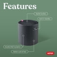 thumbnail image 4 of Keter Side Table Cooler 10.3 Gallon Cooler 3 in 1 Outdoor Patio Table and Ice Chest Storage, Ideal Hot Tub Table, Decor and Outdoor Patio Bar, Portable Bar, Rattan Look Dark Grey, 4 of 10